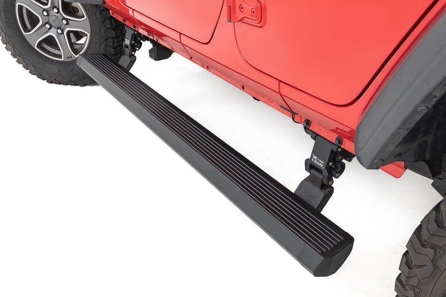 Rough Country - Power Running Boards - Dual Electric Motor - 4 Door - Jeep Wrangler JL (18-24)