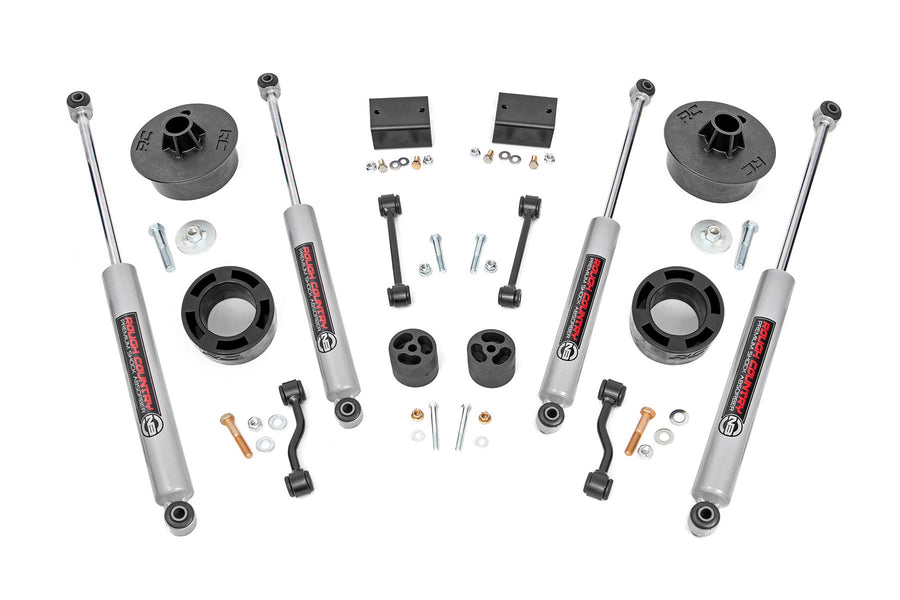 Rough Country - 2.5 Inch Lift Kit - Spacers - N3 - Jeep Wrangler JL/Wrangler Unlimited (24-25)