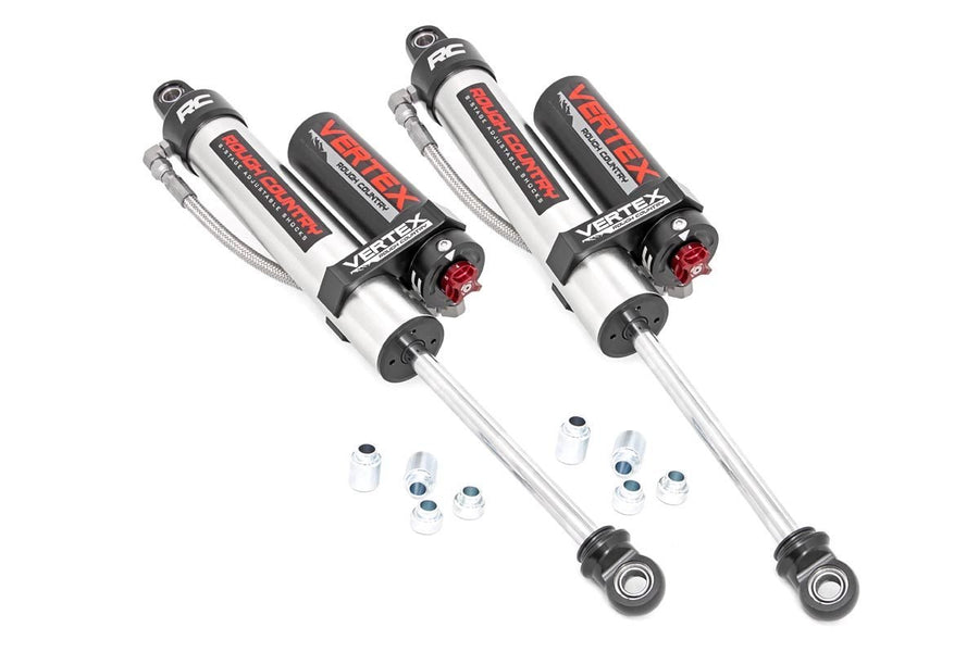 Rough Country - Vertex 2.5 Adjustable Rear Shocks - 3.5-4.5 In. - Jeep Wrangler JL (21-24)/Wrangler Unlimited (18-25)