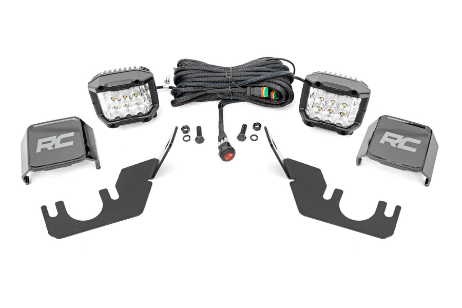 Rough Country - LED Light - Rear Mount - 3 In. OSRAM - Kawasaki Teryx 1000/Teryx 4 1000
