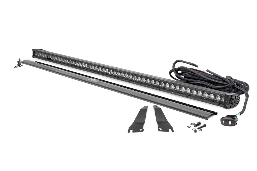 Rough Country - LED Light Kit - Cage Mount - 50 In. Black Single Row - Kawasaki Teryx 1000/Teryx 4 1000