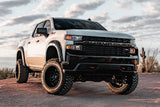 Rough Country - Fender Flares - Defender - G9K Satin Steel - Chevy Silverado 1500 2WD/4WD (2019-2025 & Classic)