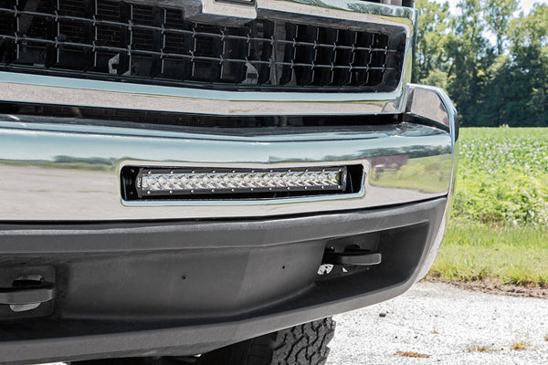 Rough Country - LED Light Mount - Bumper - 20 In. - Chevy Silverado 1500 (07-13)/Silverado 2500 HD (07-10)