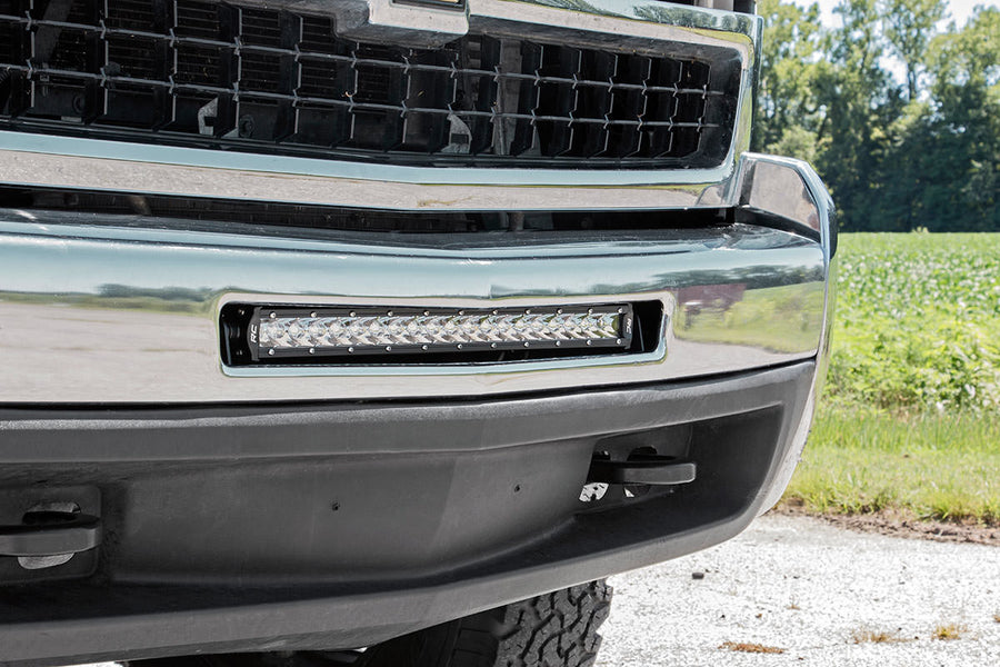 Rough Country - LED Light Mount - Bumper - 20 In. - Chevy Silverado 1500 (07-13)/Silverado 2500 HD (07-10)