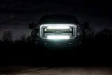 Rough Country - LED Light Kit - Grill - 30 In. Black Single Row - White DRL - Ford F-250/F-350 Super Duty (11-16)