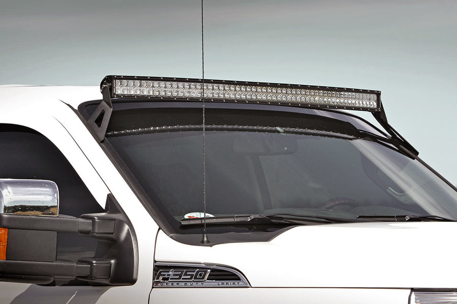Rough Country - LED Light Mount - Upper Windshield - 54 In. Curved - Ford F-250/F-350 Super Duty (99-16)