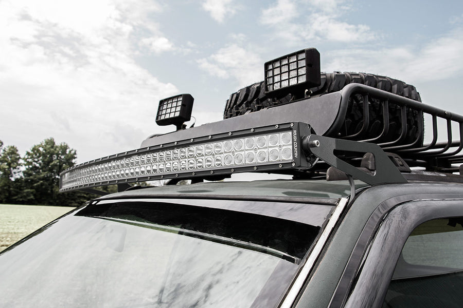 Rough Country - LED Light Mount - Upper Windshield - 50 In. Curved - Jeep Grand Cherokee ZJ (93-98)