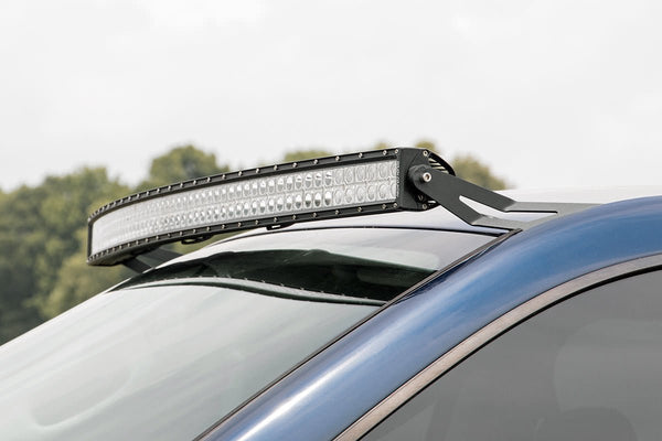 Rough Country - LED Light Mounts - Upper Windshield - 54 In. Curved - Dodge 2500/Ram 3500 (03-10)