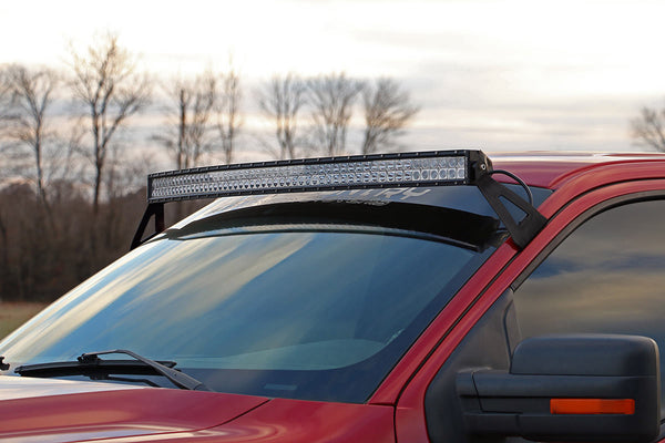 Rough Country - LED Light Mount - Upper Windshield - 54 In. Curved - Ford F-150 2WD/4WD (04-14)