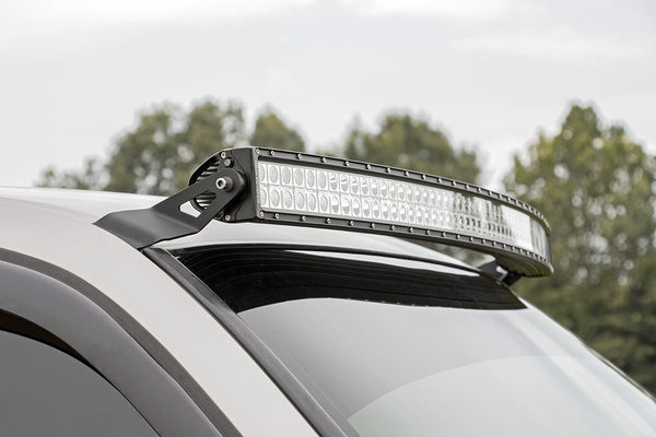 Rough Country - LED Light Mounts - Upper Windshield - 54 In. Curved - Chevy/GMC 1500 (99-06 & Classic)