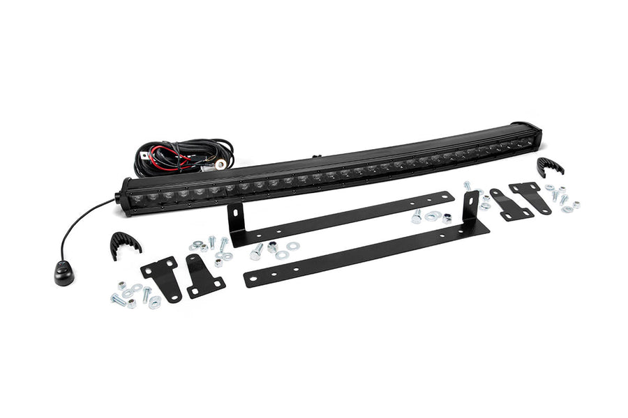 Rough Country - LED Light Kit - Grille Mount - 30 In. Black Single Row - Ford F-150 (09-14)