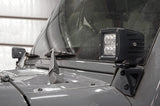Rough Country - LED Light Mount - Lower Windshield - Pod - Jeep Wrangler JK/Wrangler Unlimited (07-18)
