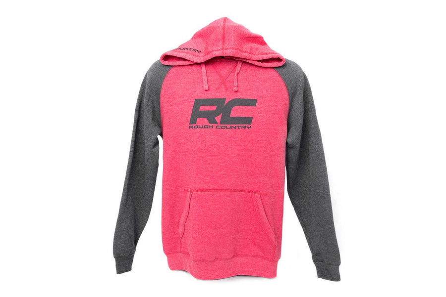 Rough Country - Rough Country Hoodie - Heater - Red/Gray - 2XL