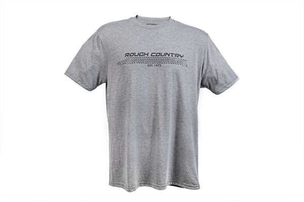 Rough Country - Rough Country T-Shirt - Horizontal Tread - Grey - MD