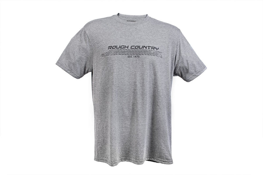 Rough Country - Rough Country T-Shirt - Horizontal Tread - Grey - LG
