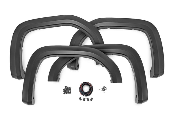 Rough Country - Fender Flares - Sport - GB8 Ebony Twilight - GMC Sierra 1500 2WD/4WD (2019-2025 & Classic)