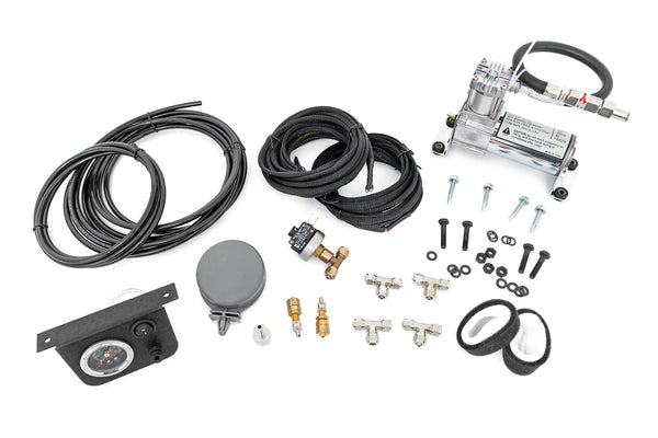 Rough Country - Onboard Air Bag Compressor Kit W/Gauge