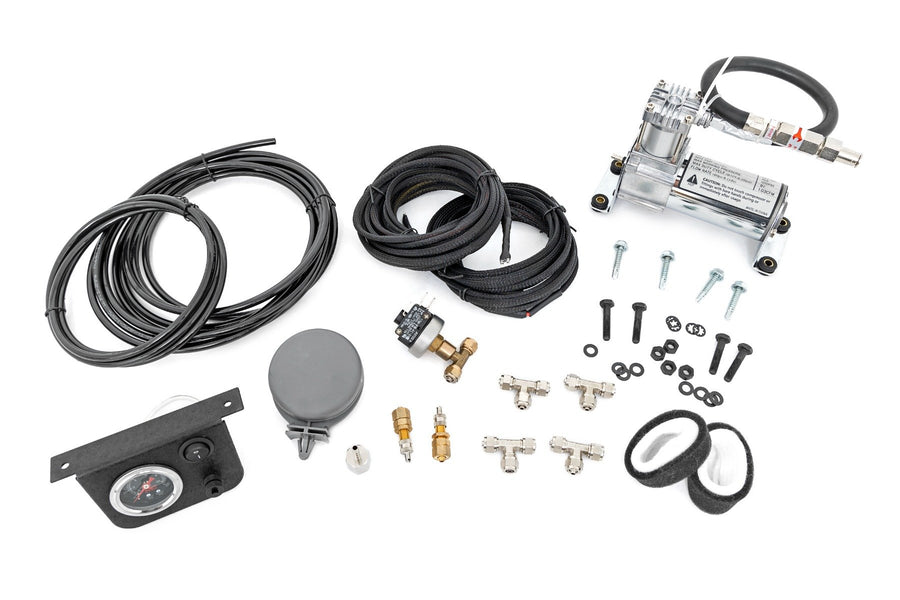 Rough Country - Onboard Air Bag Compressor Kit W/Gauge