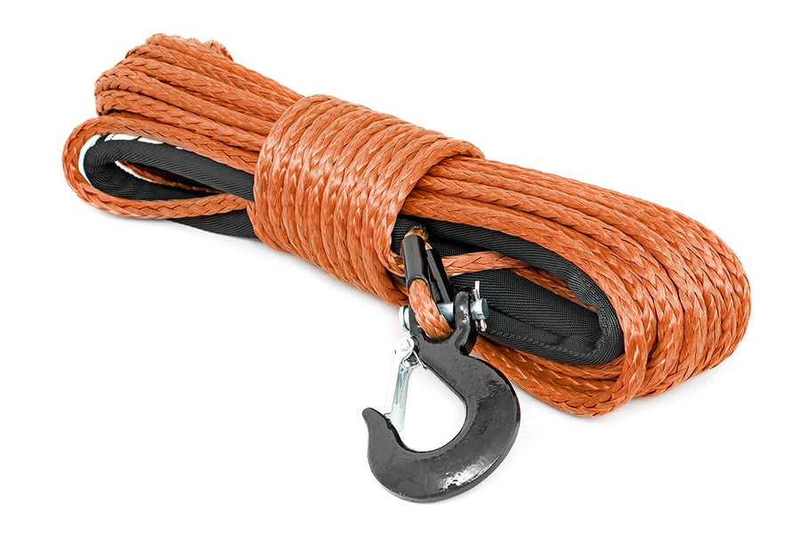 Rough Country - Synthetic Rope - 3/8 Inch - 85 Ft - Orange
