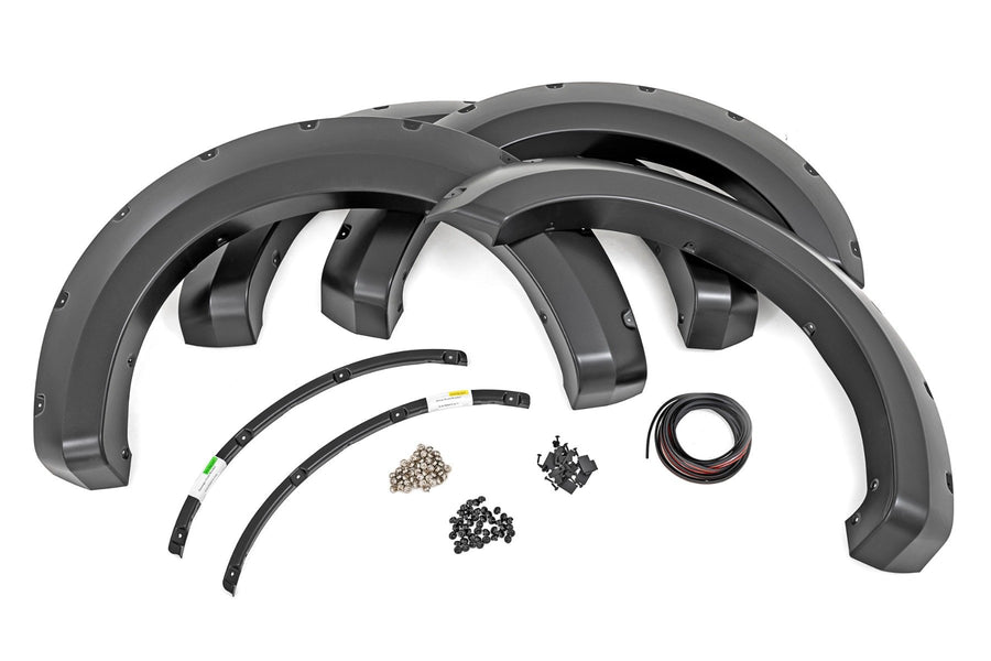 Rough Country - Pocket Fender Flares - D1 Stone Gray - Ford F-250/F-350 Super Duty (17-22)