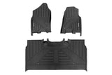Rough Country - Flex-Fit Floor Mats - FR & RR - Crew - Ram 1500 (19-24)/1500 TRX (21-24)