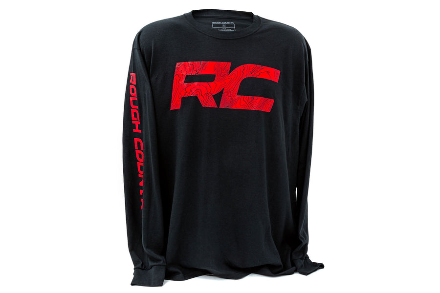 Rough Country - Rough Country Long Sleeve - RC Tread Sleeve - Black- MD