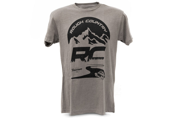 Rough Country - Rough Country T-Shirt - RC Mountains - Warm Gray - 3XL