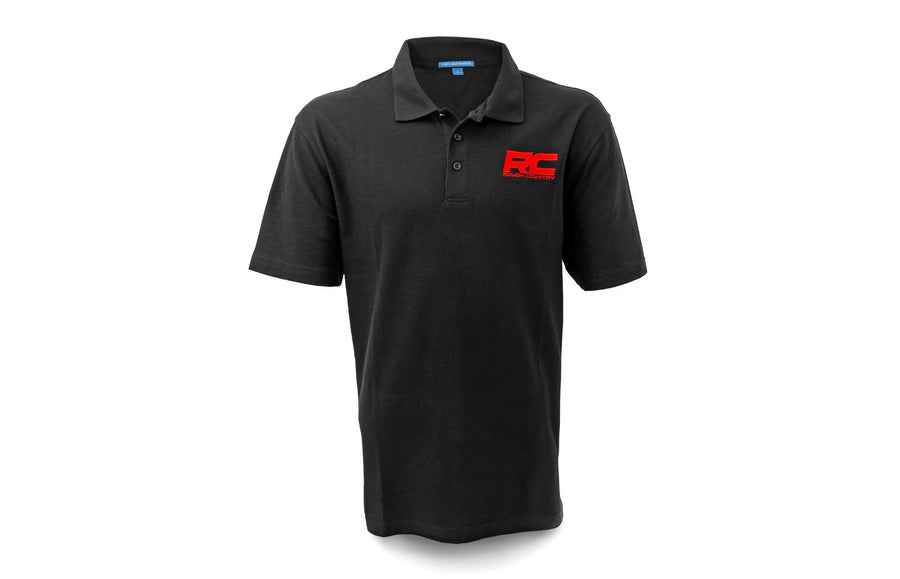 Rough Country - Rough Country Polo - Rough Country Logo - Black - Cotton - Size XL