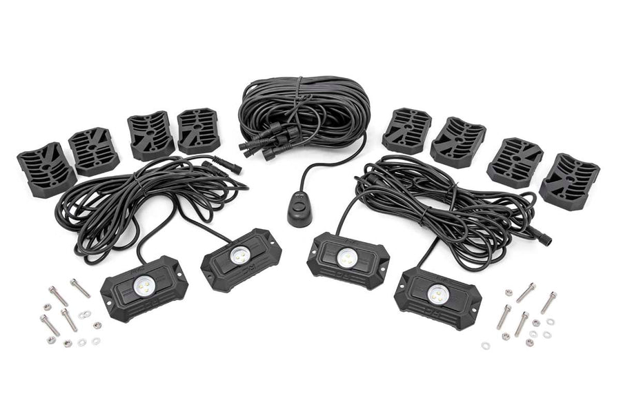 Rough Country - LED Rock Light Kit - 4 Piece Set