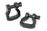 Rough Country - D-Ring - Forged - Pair - Black