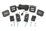 Rough Country - LED Light Kit - In.A In. Pillar Mount - 2 In. Black Pair - Spot - Polaris RZR PRO XP