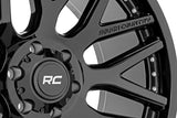 Rough Country - Rough Country 95 Series Wheel/One-Piece/Gloss Black/20x10/6x5.5/-25mm