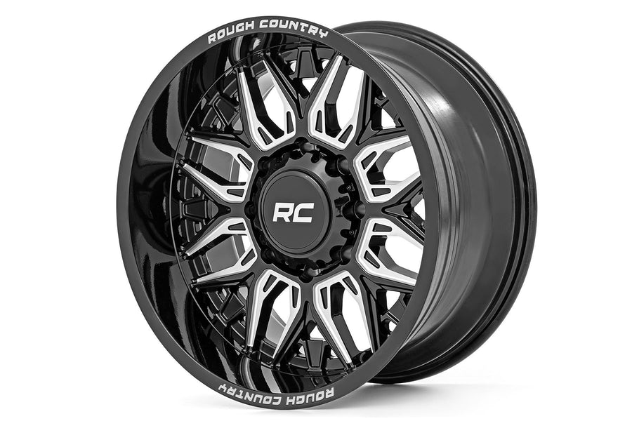 Rough Country - Rough Country 86 Series Wheel/One-Piece/Gloss Black/20x10/6x5.5/-18mm