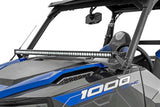 Rough Country - LED Light Kit - Lower Windshield - 50 In. Black Single Row - White DRL - Polaris General XP 4 1000