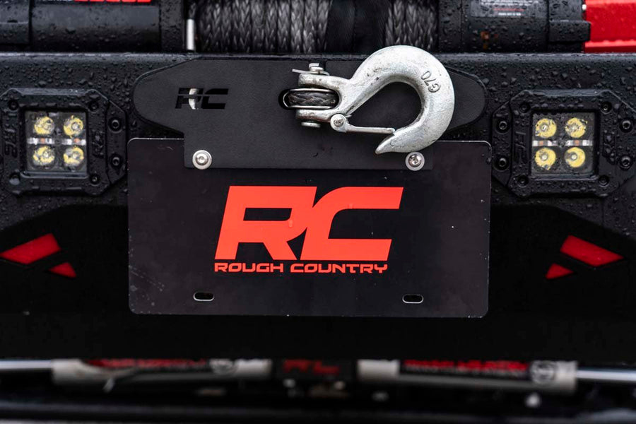 Rough Country - License Plate Mnt - Hawse - Quick Release