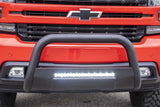 Rough Country - Black LED Bull Bar - Chevy Silverado 1500 2WD/4WD (2019-2022)