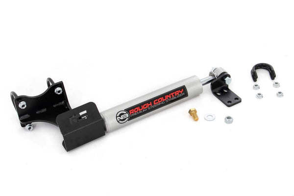 Rough Country - N3 Steering Stabilizer - Axle Bracket - 2-8 Inch Lift - Jeep Wrangler JK (07-18)