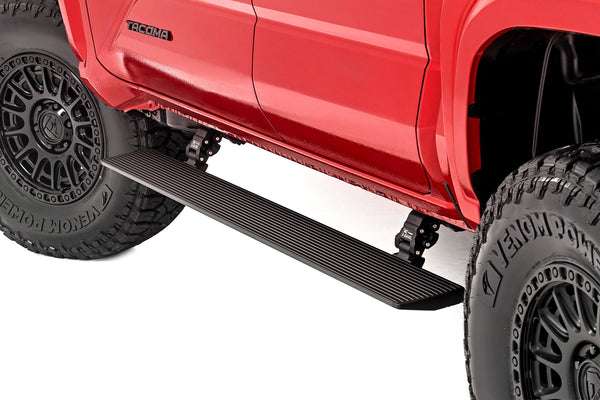 Rough Country - Power Running Boards - Dual Electric Motor - Double Cab - Toyota Tacoma (24-25)