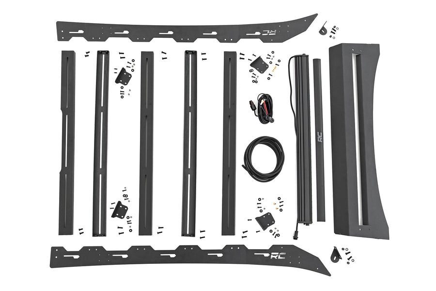 Rough Country - Roof Rack - Front LED Lights - Toyota Tacoma 2WD/4WD (2005-2023)