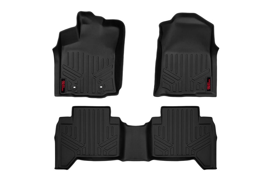 Rough Country - Floor Mats - Front And Rear - Toyota Tacoma 2WD/4WD (2016-2023)