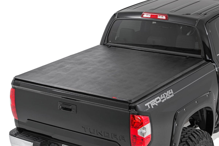 Rough Country - Soft Tri-Fold Bed Cover - 6'7 In. Bed - Toyota Tundra 2WD/4WD (2007-2025)