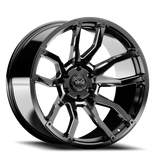 Rough Country - Torque Impact/Gloss Black W/Milled Accents/20x9/8x180/0mm