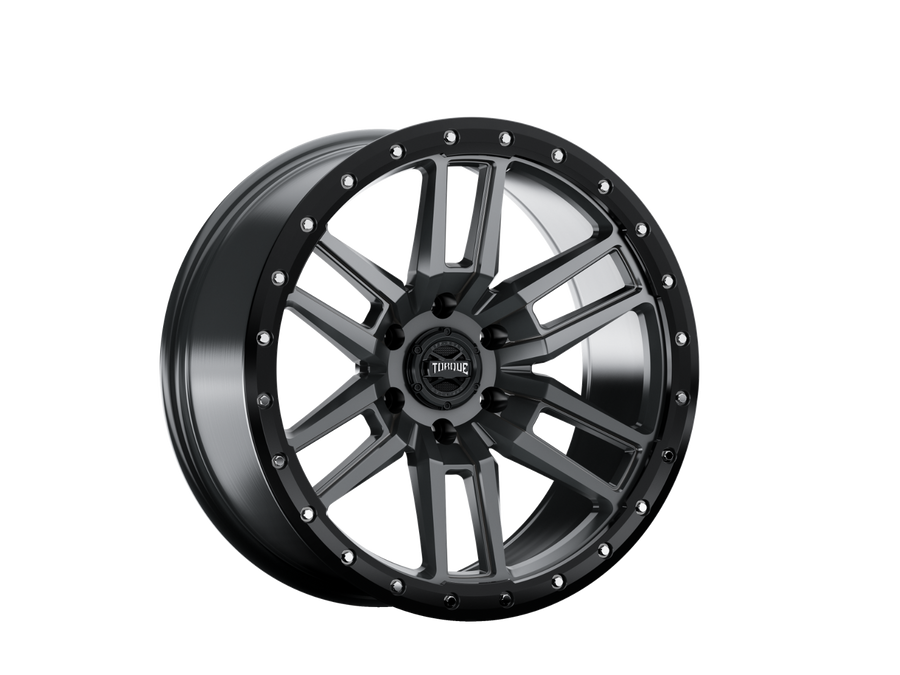 Rough Country - Torque Pritchett/Anthracite W/Black Lip/18x9/6x5.5/-12mm