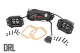 Rough Country - 2 Inch Black Series LED Light Pods - Flush Mount - Cool White DRL