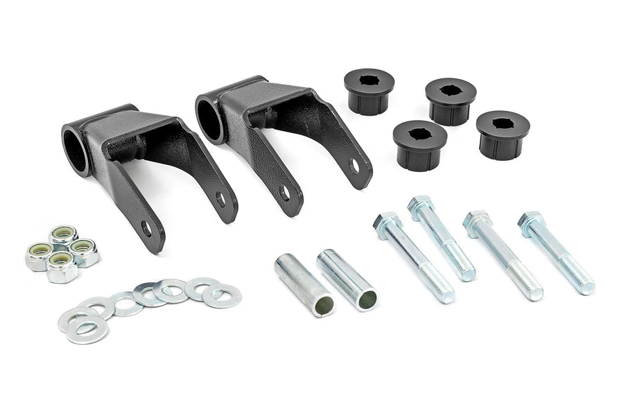 Rough Country - Boomerang Lift Shackles - .75 Inch - Jeep Cherokee XJ 2WD/4WD (1984-2001)
