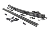 Rough Country - LED Light Kit - Windshield Mount - 50 In. BLK Dual Row - White DRL - Jeep Cherokee XJ (84-01)
