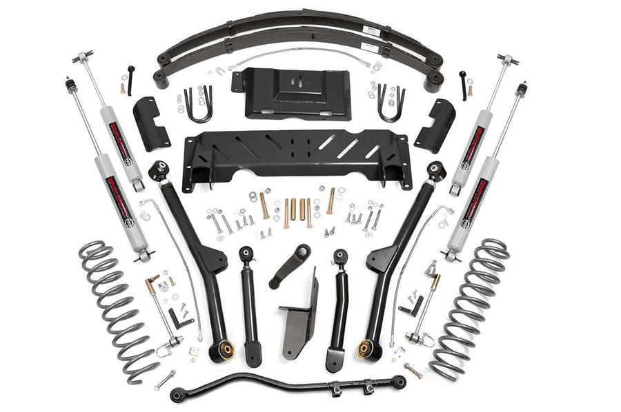 Rough Country - 4.5 Inch Lift Kit - Long Arm - RR Leaf'S - Jeep Cherokee XJ 4WD (1984-2001)