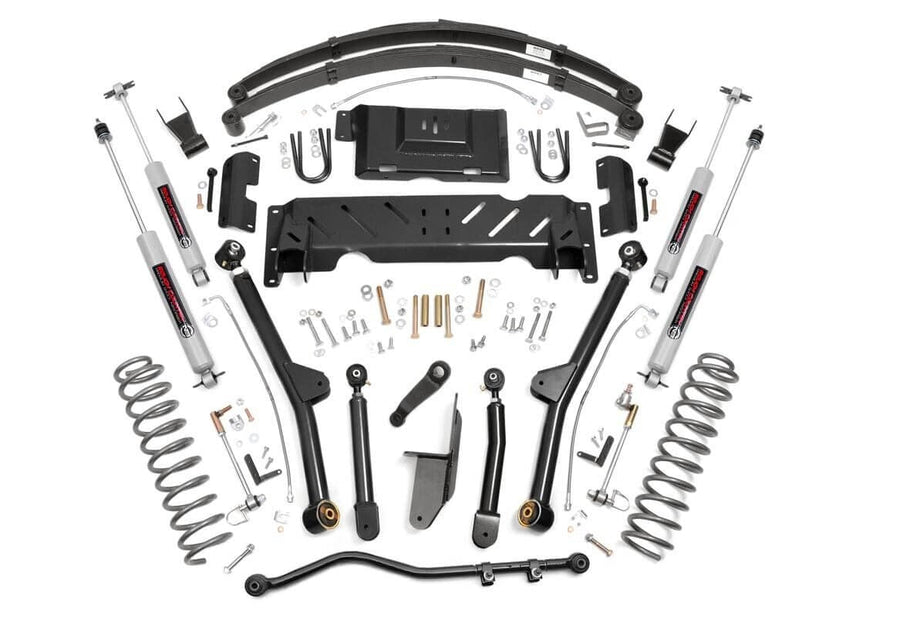 Rough Country - 6.5 Inch Lift Kit - Long Arm - NP242 - Jeep Cherokee XJ 4WD (1984-2001)