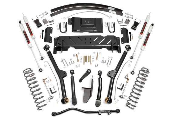 Rough Country - 4.5 Inch Lift Kit - Long Arm - AAL - NP242 - M1 - Jeep Cherokee XJ 4WD (84-01)