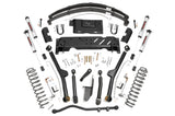 Rough Country - 4.5 Inch Lift Kit - Long Arm - RR Leaf'S - NP242 - V2 - Jeep Cherokee XJ (84-01)